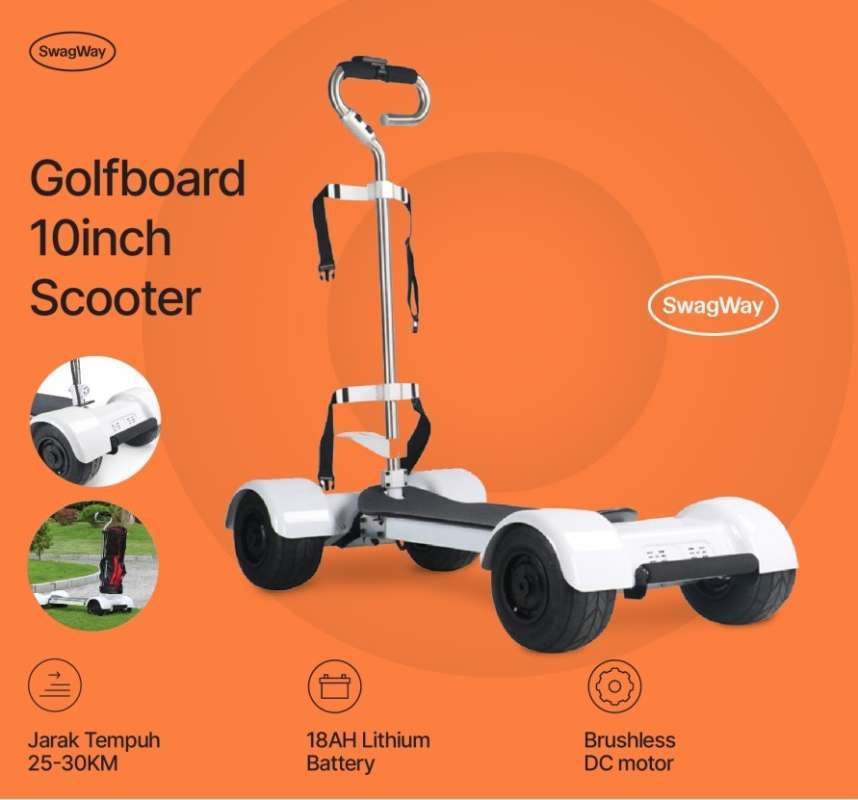 Jual Golf Cart Mobility Scooter 10 inch Wheels Electric Golfboard