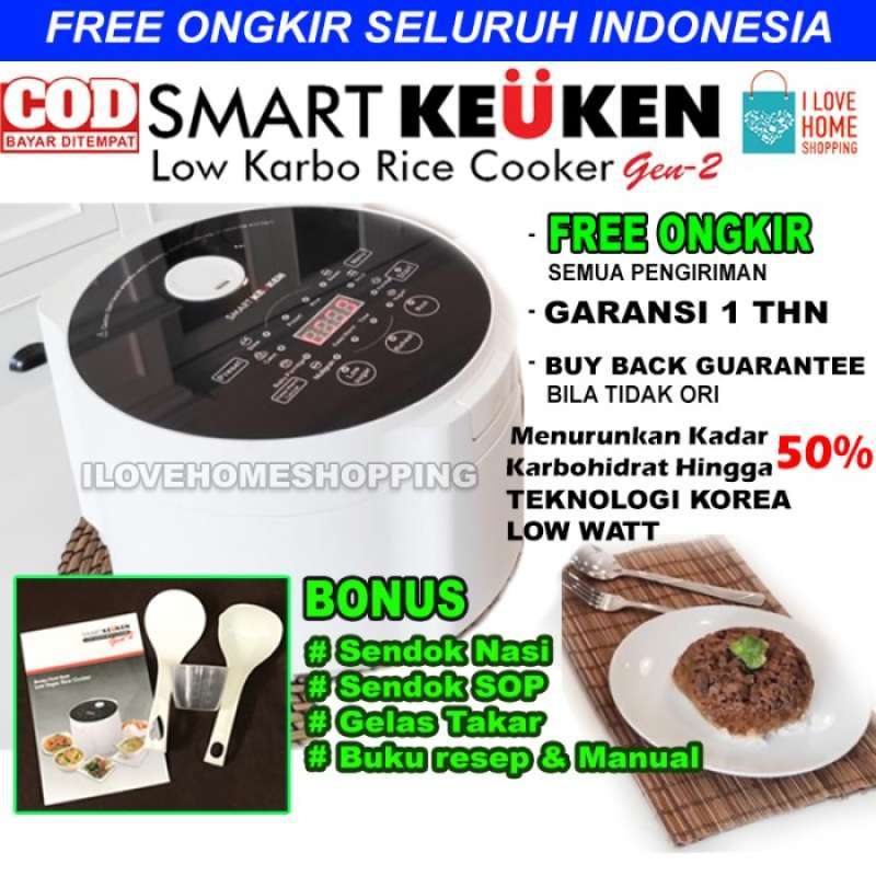 Promo NEW SMART KEUKEN RICE COOKER LOW CARBO GEN 2 / VITA COOK / ECO