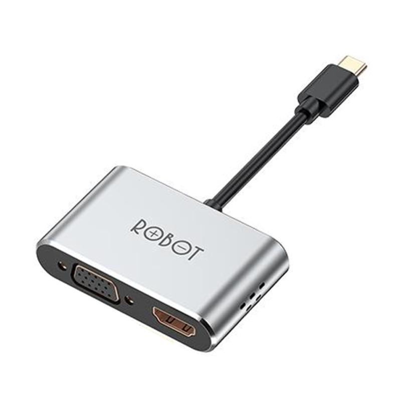 âˆš Robot Ht340 Usb-c 4in1 Hub Adapter - Grey Terbaru Juli