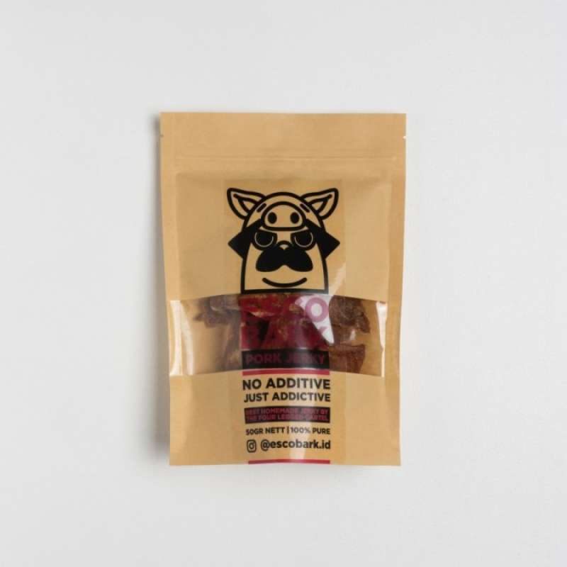Promo Escobark Pork Jerky Daging Babi Kering Dehydrated Dog Snack