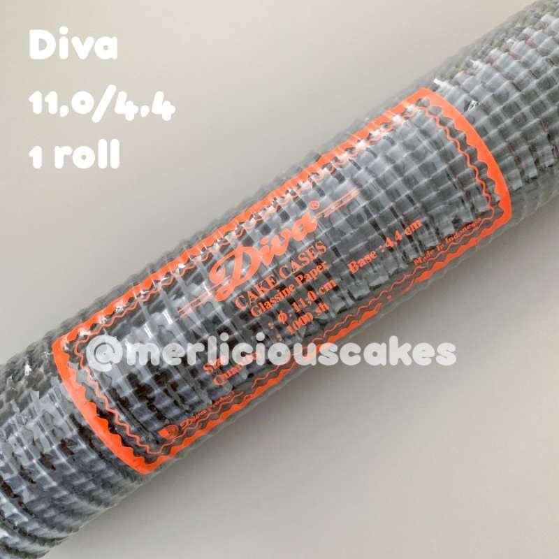 Promo 1 Roll Diva Cupcake Cases Hitam 110/44 Paper Cup Kertas Muffin ...