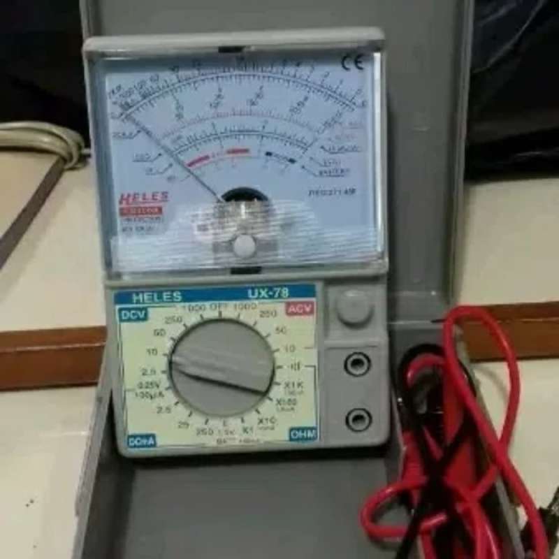 Promo multimeter tester heles ux78 ada casingnya praktis buat dibawa