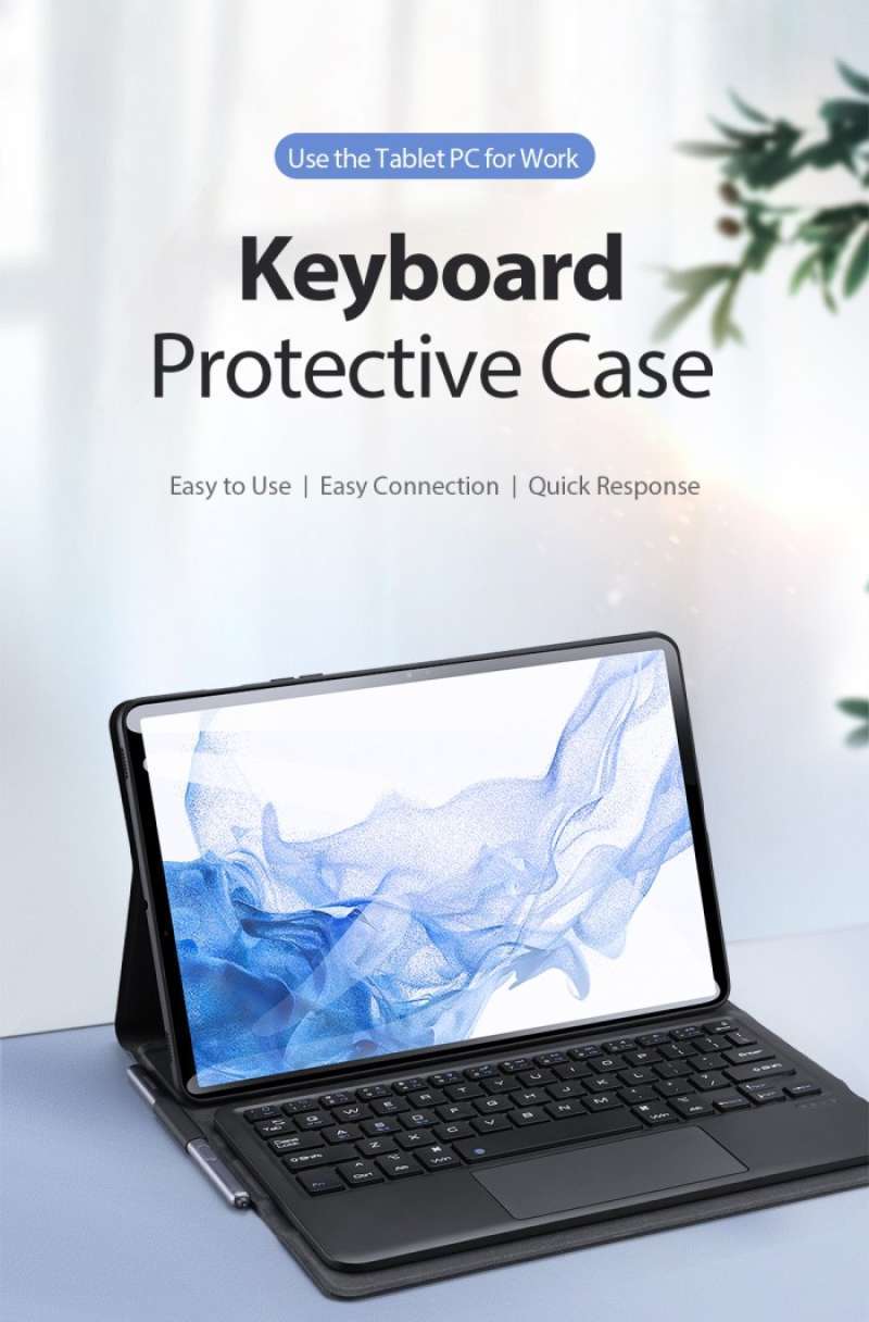 Promo Keyboard Bluetooth Samsung Tab S7 Tab S8 Premium Smartcase