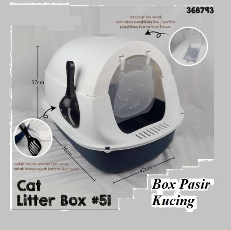 Jual Box Pasir Kucing Cat Litter Box CLB51 / CLB51 Toilet Kucing di