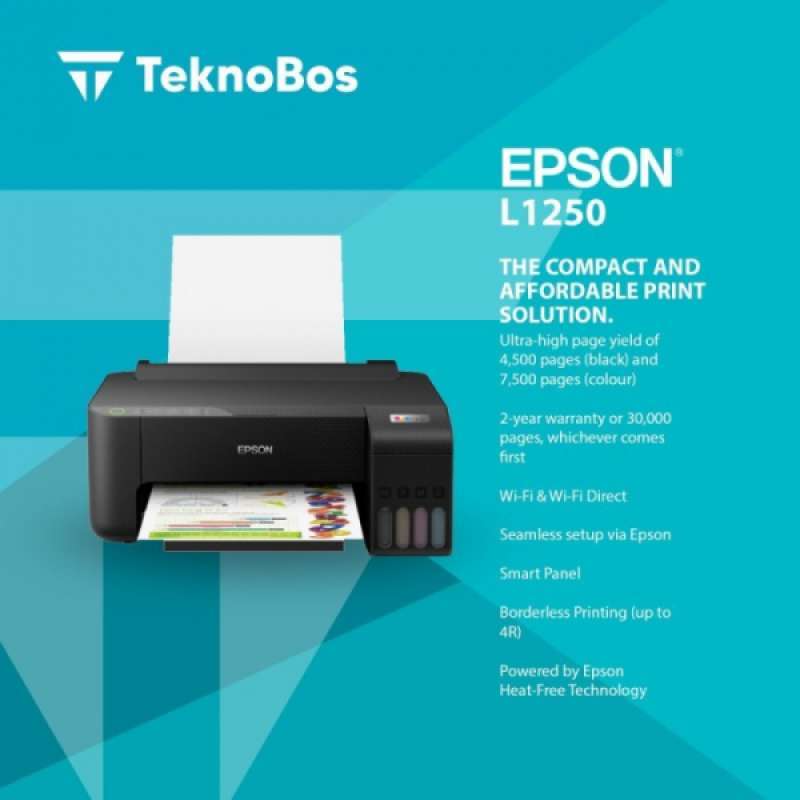 Jual Epson Ecotank L1250 A4 WiFi Ink Tank Printer di Seller Chalga