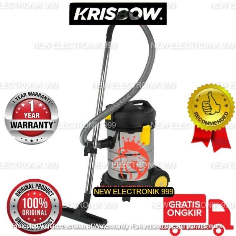 Jual Krisbow WET & DRY VACUUM CLEANER 30L 1200 WATT 10100237 di Seller