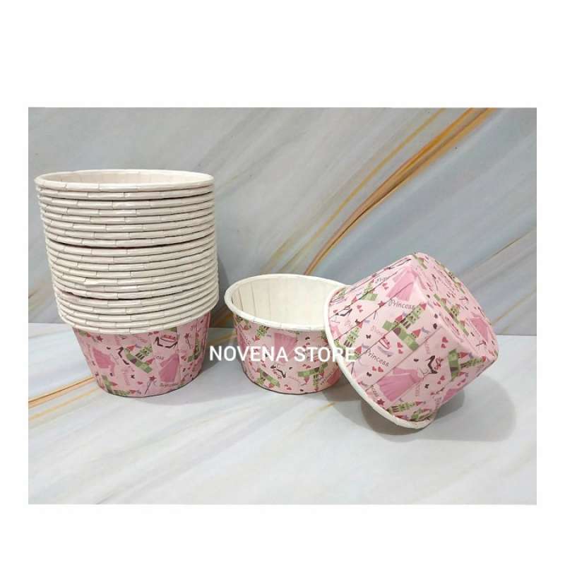 Promo PAPER CUP CAKE CASE MUFFIN MOTIF LAMINASI-100PCS - Multicolor ...