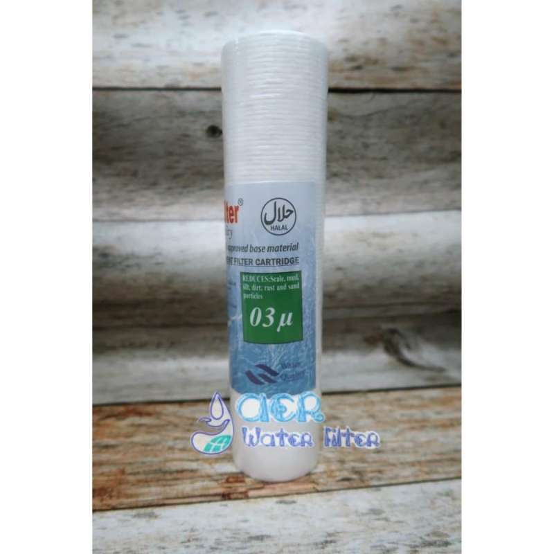 Jual Cartridge Filter Air / Sediment / Spun 10 3 micron Nano filter di Seller AER WATER SHOP