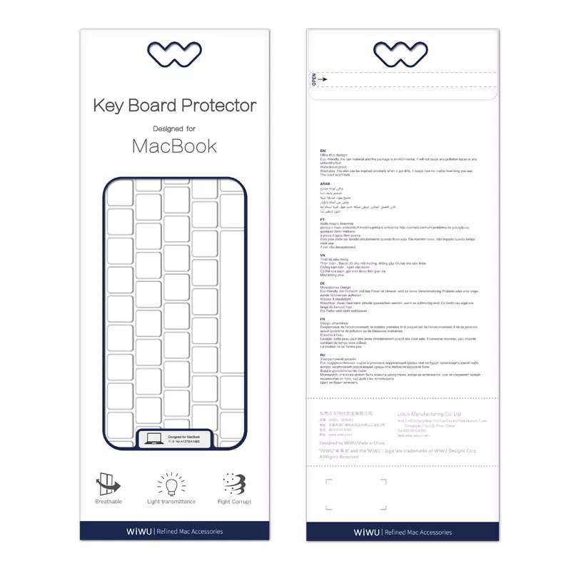 Jual Wiwu Silicone Keyboard Protector Macbook Air M2 13.6 inch 2022