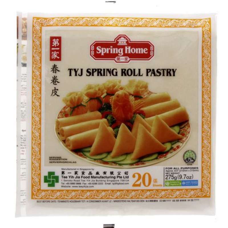 Jual Spring Home TYJ Spring Roll Pastry [275 gr] di Seller Lottemart ...