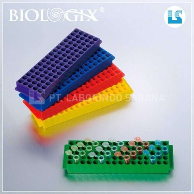 Jual Biologix 80 Well Microcentrifuge Tubes Racks 5 Pieces Assorted