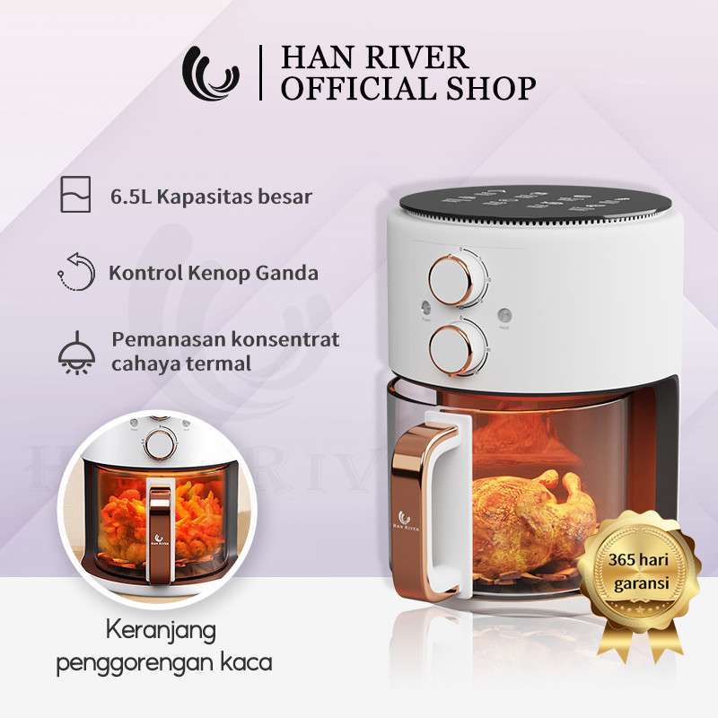 Jual HAN RIVER Air Fryer Low Watt Air Fryer kaca visual Kapasitas tinggi di Seller Master Racing
