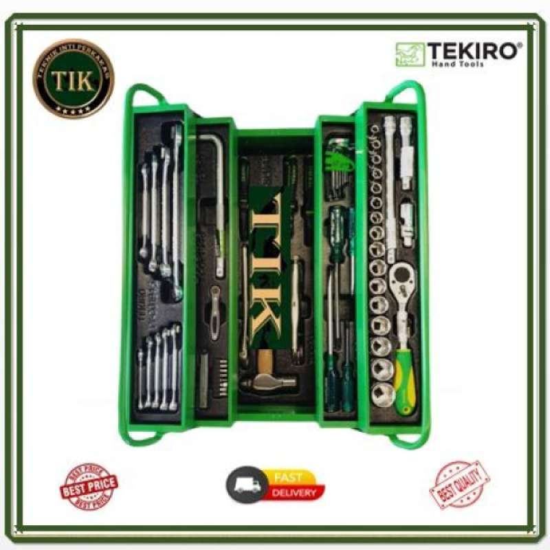 Promo Tools Box Set / Tools Kit Set Tekiro 72 Pcs / Kunci Mekanik Set
