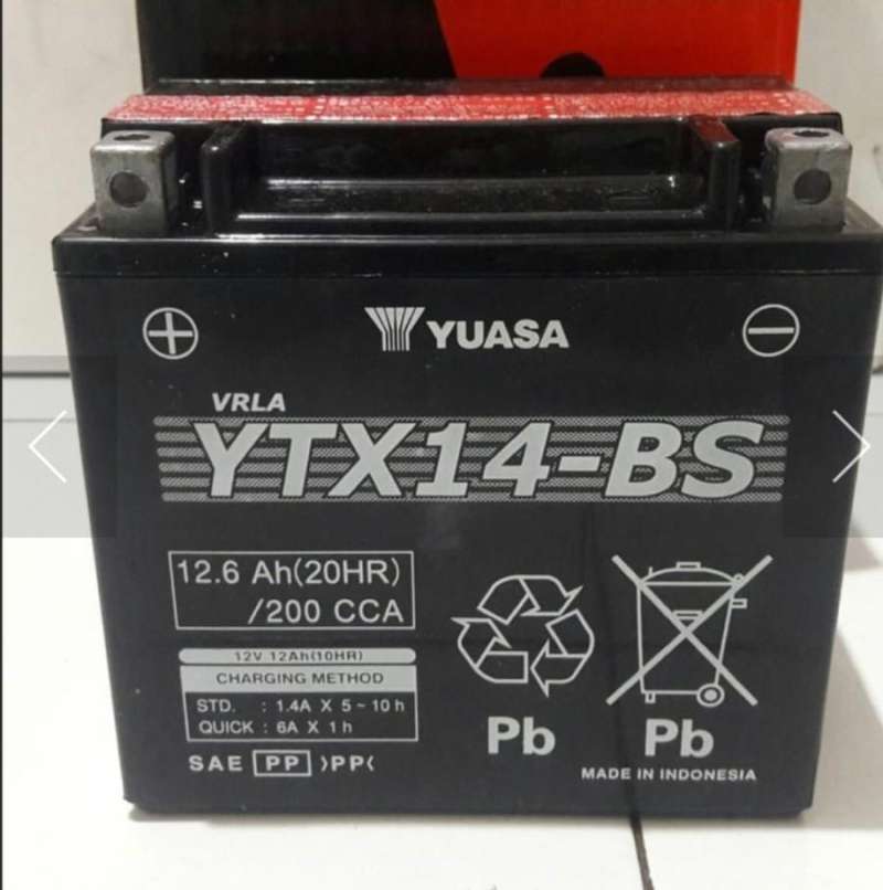 Batterie Für BMW R 1200 GS Exclusive Bj.18 VARTA TX14-BS / YTX14-BS AGM Geschl