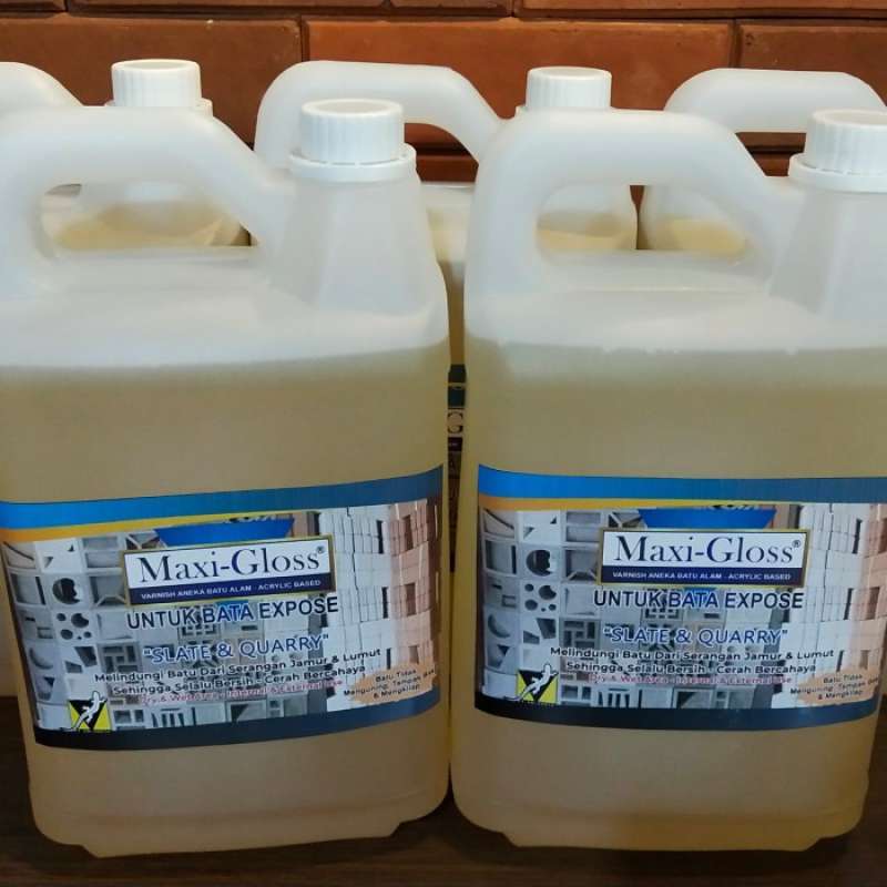 Promo coating pelindung bata expose dan batu alam 5lt glossy natural