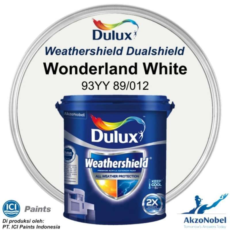 Jual CAT DULUX WEATHERSHIELD 20 LT - WONDERLAND WHITE 93YY 89/012 di ...