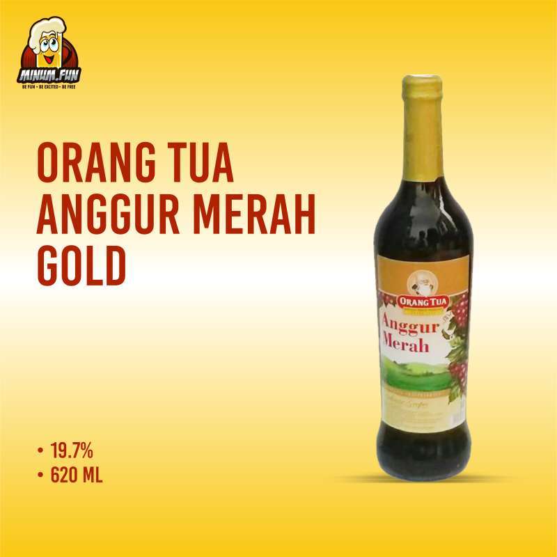 Jual Anggur  Merah  Gold Cap Orang  Tua  620 mL Online 