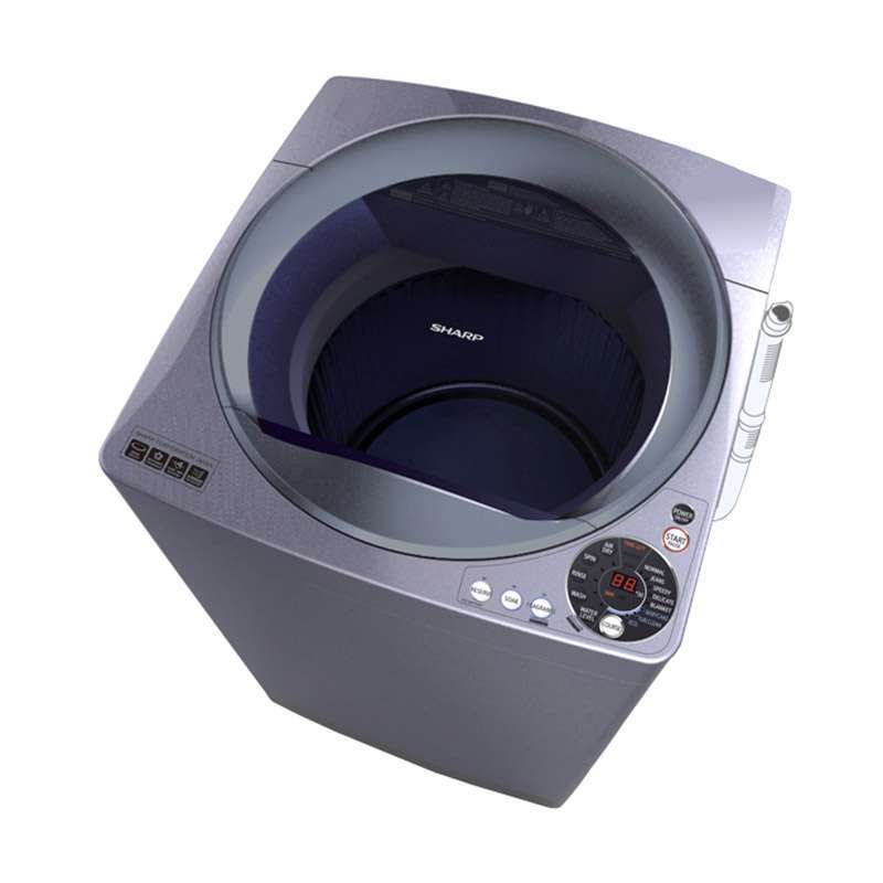 Promo Sharp ES-M1008T-SA Top Loading Washing Machine [10 Kg] Diskon 1% ...