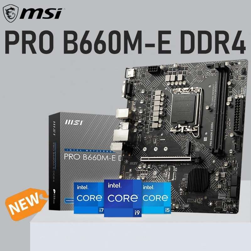 Jual Motherboard MSI PRO B660ME DDR4 B660 LGA 1700 mATX di Seller Super Laris IT Kota