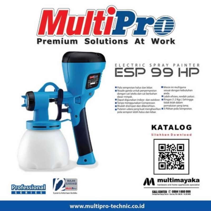 Jual Mesin Cat Spray Gun Elektrik Portable ESP99HP Multipro Esp 99 Hp ...