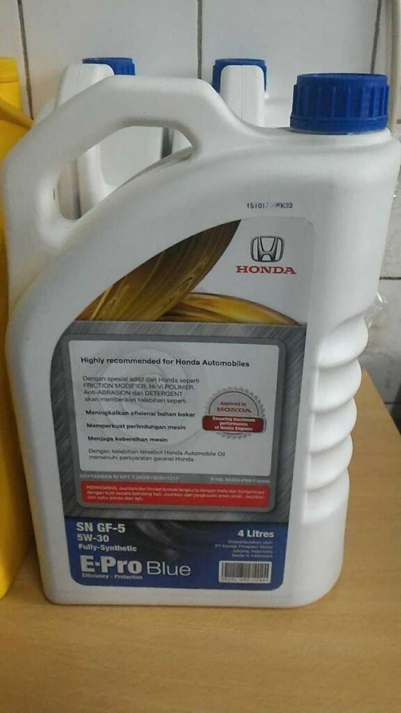 Jual Oli Honda Epro Blue 5w/30 Api Sm 4 Liter Di Seller Shanum Oto Care ...