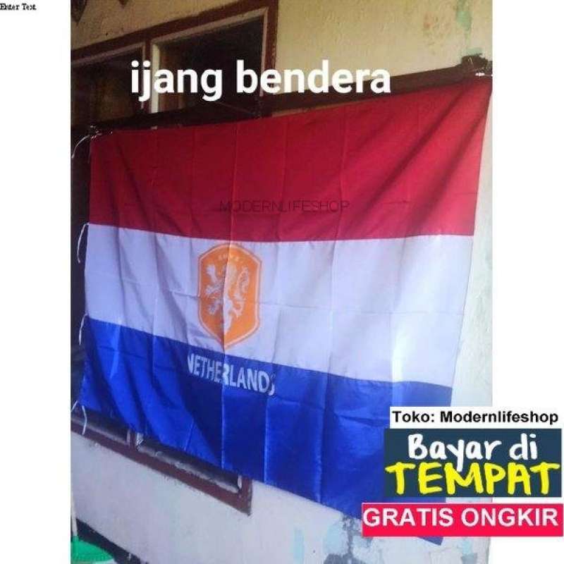 Promo BENDERA BELANDA LOGO 1,8 METER X 1,2 METER Kain Katun Ukuran