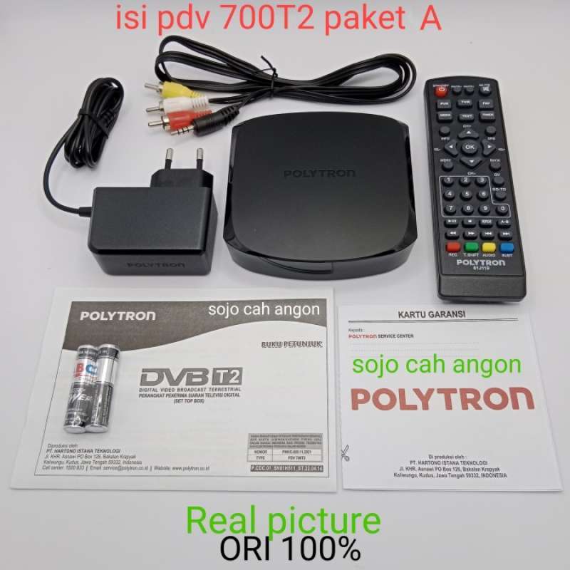 Jual Set top box Polytron stb dvb T2 receiver tv digital ori garansi