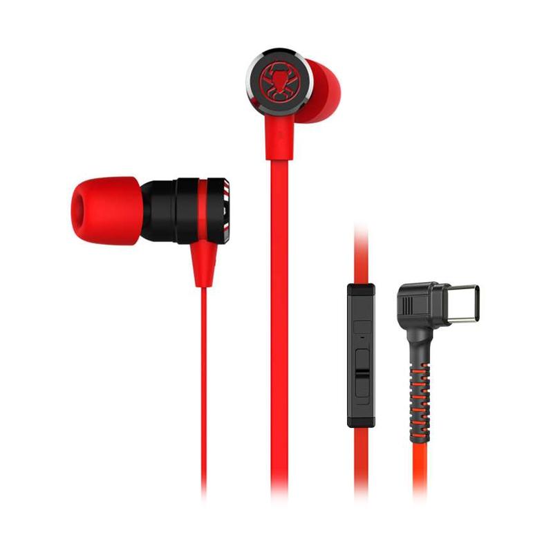 Jual PLEXTONE G20 Type C Gaming Earphone with Mic Merah di Seller