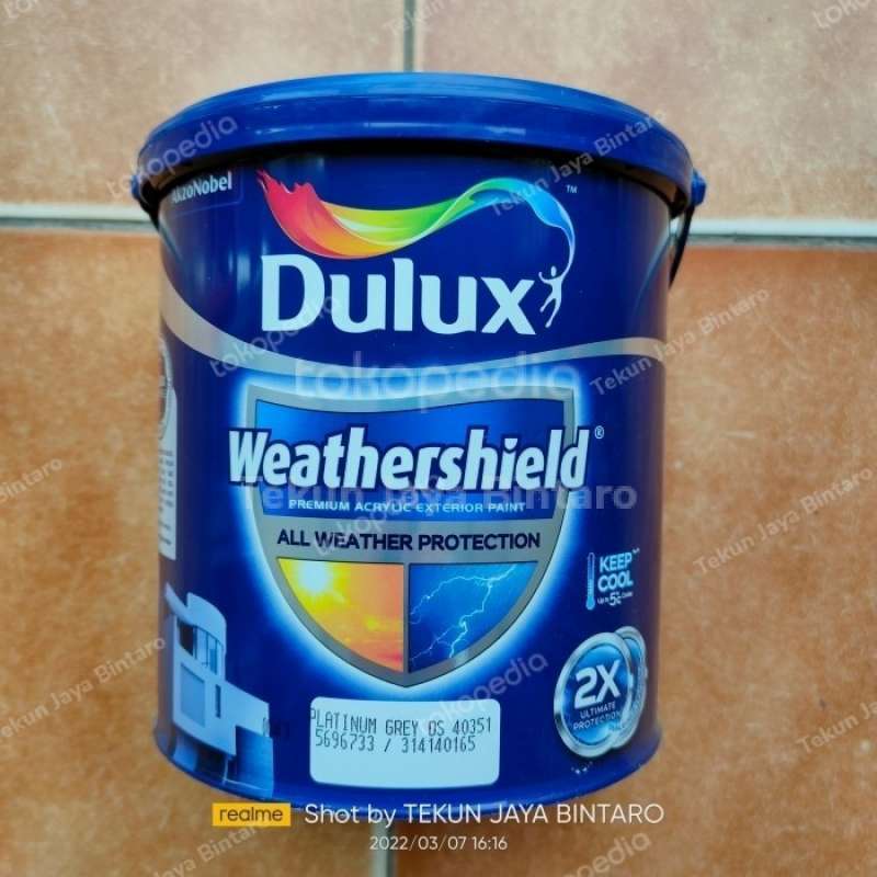Jual Cat Dulux Weathershield Pro Platinum Grey 2.5 Liter Di Seller Umar ...