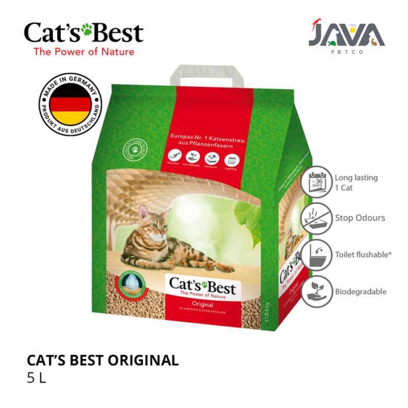Promo Cats Best Original Clump Cat Litter 5L Pasir Kucing Gumpal Diskon