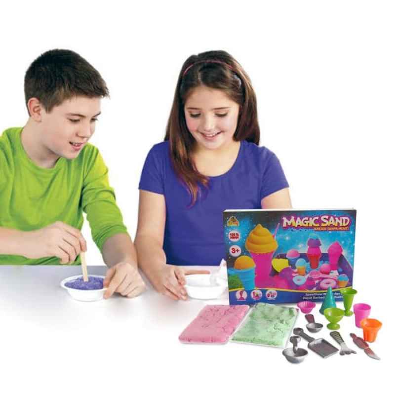 Jual Mainan Pasir Magic Sand - Mainan Pasir Kinetik dengan