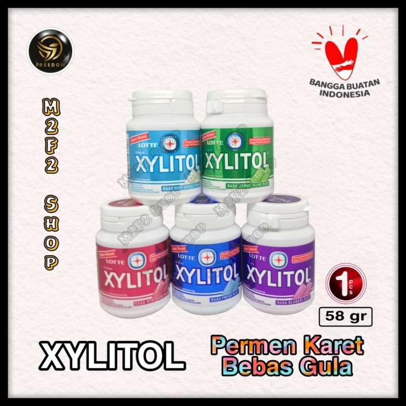 Jual Lotte Xylitol Gum Permen Karet Semua Rasa 58 Gr (kemasan