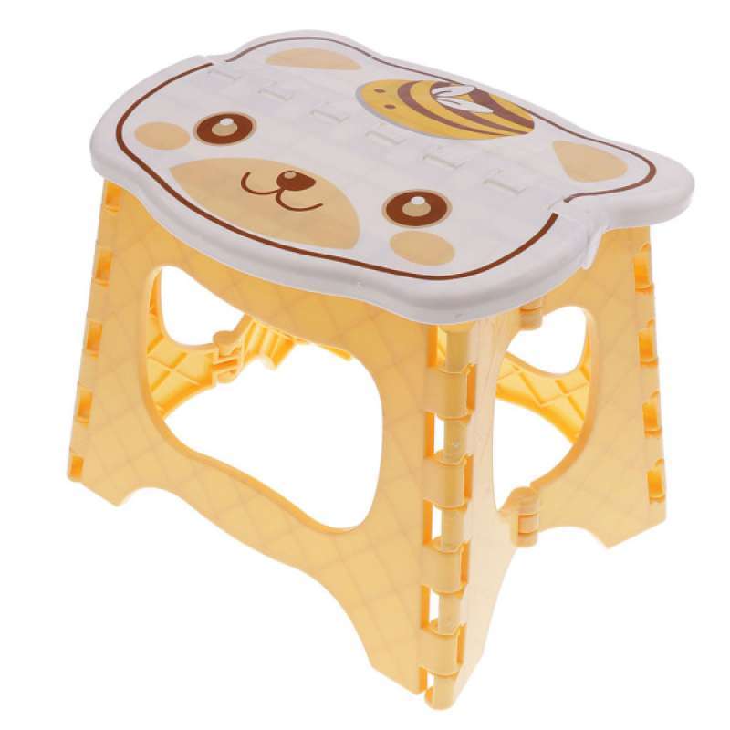 Jual Portable Kids Folding Camping Step Stool Plastic Chair Foldable