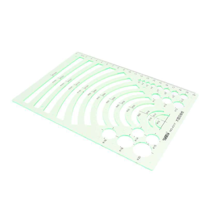 Jual Arc Template Stencil Mathematics Metric Ruler Design Drawing