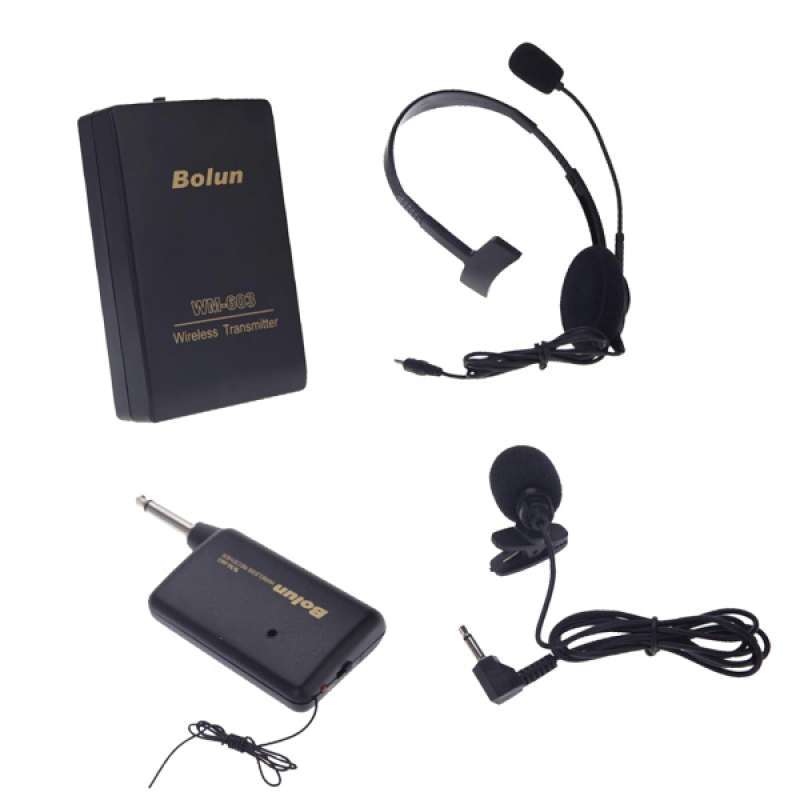 Jual Wireless Remote Microphone Headworn Headset Stage Mic Receiver