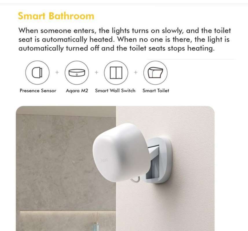 Jual Aqara Presence Occupancy Motion Sensor Advance Zigbee 3.0 di