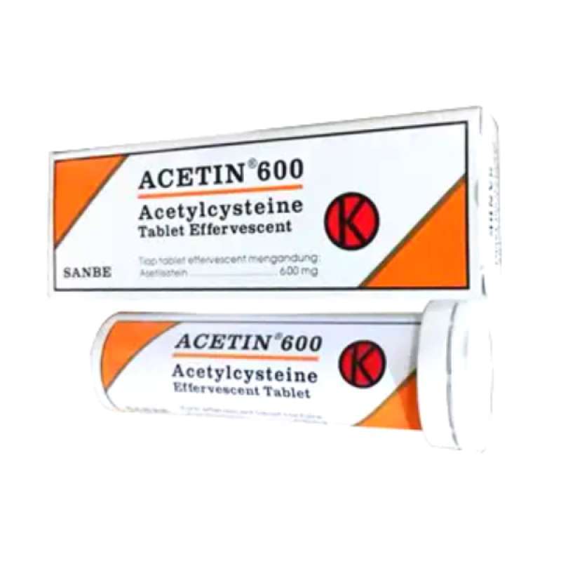 Promo Acetin 600 Mg Tube 10 Tablet Effervescent Diskon 13% Di Seller