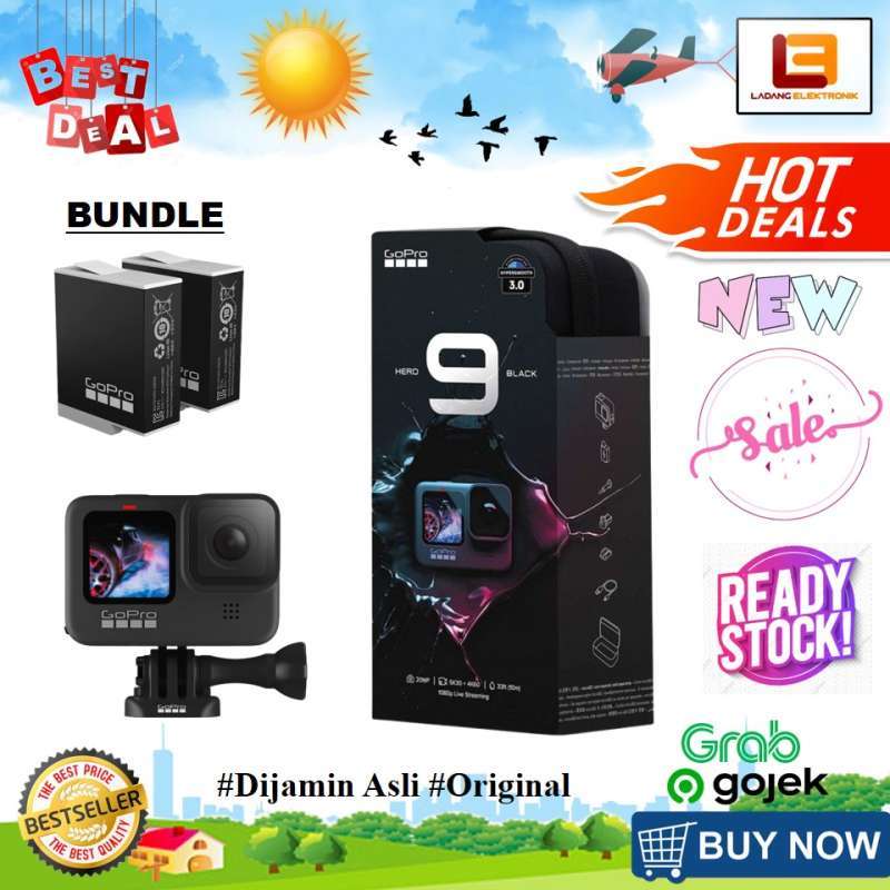 Promo Go Pro Hero9 Black 5K GoPro Hero 9 Action Camera Bundle Enduro