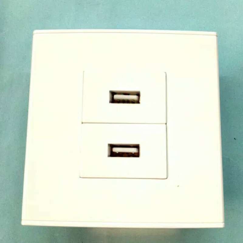 Promo Stop Kontak Usb Data 2Modul Socket Usb Diskon 23% di Seller ...