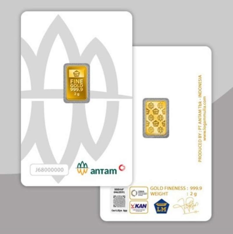 Jual Logam Mulia Antam 2 gram ( Reinvented Certieye
