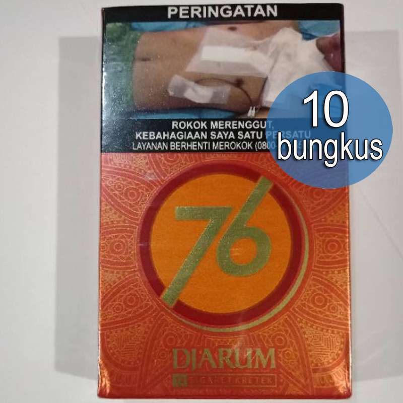 Jual Rokok Djarum 76 Kretek [1 slof / 10 bungkus @ 12 batang] di Seller ...