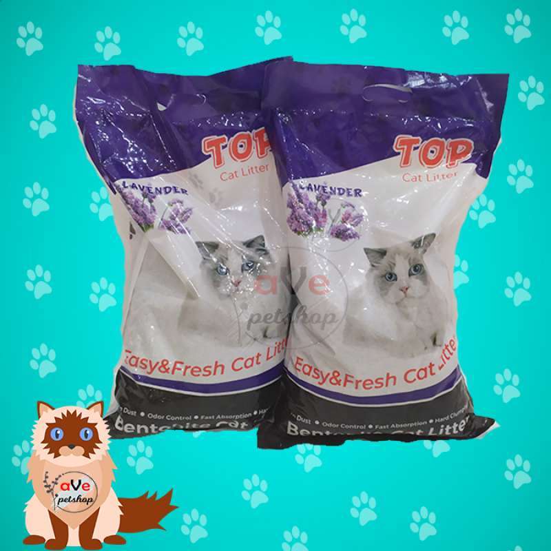 Jual Pasir Kucing Gumpal Bentonite Cat Litter 5 Liter / Top Cat Litter