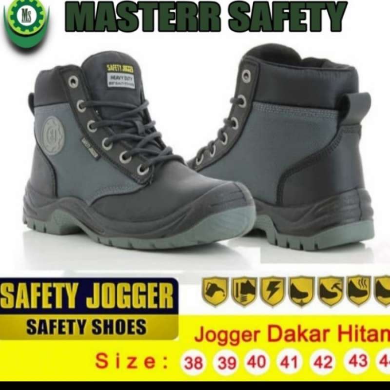 Promo Sepatu Safety Jogger DAKAR S3 Black Original Diskon 23 di Seller