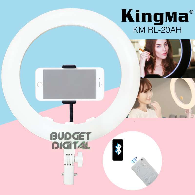 Promo LED Ring Light Kingma 20 Inch Support Bluetooth Remote Connect