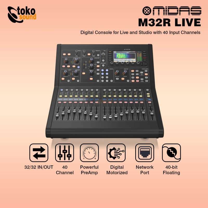 Jual Midas M32R LIVE 40 Channel Digital Mixer di Seller Tokosound