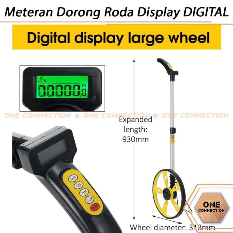 Meteran Do Rong Jual Meteran Dorong Roda Display Digital Telescopic / Measuring Wheel ...