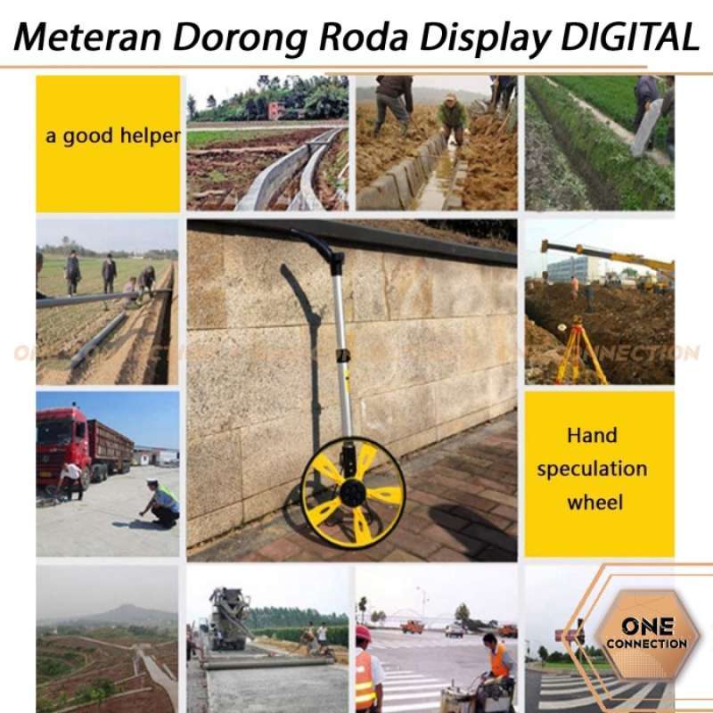 Jual Meteran Dorong Roda Display Digital Telescopic / Measuring Wheel ...