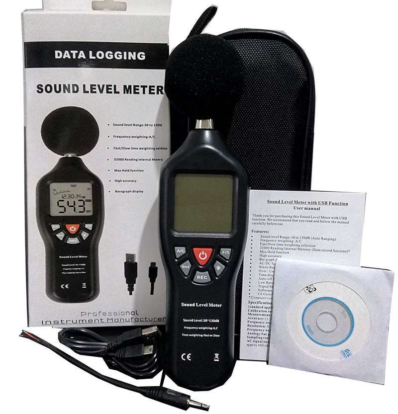Jual Sound Level Meter Data Logger Usb Decibel Tester Suara Noise Pc Db