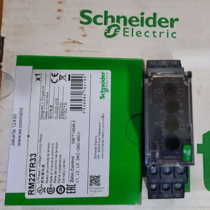 Promo SCHNEIDER RM22TR33 Voltage Control Relay / 3Phase Diskon 23 di