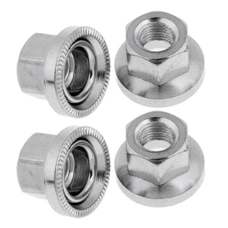 Jual 4 Pack Bike Bicycle Rear Wheel Hub Large Flange Axle Nuts 3/8